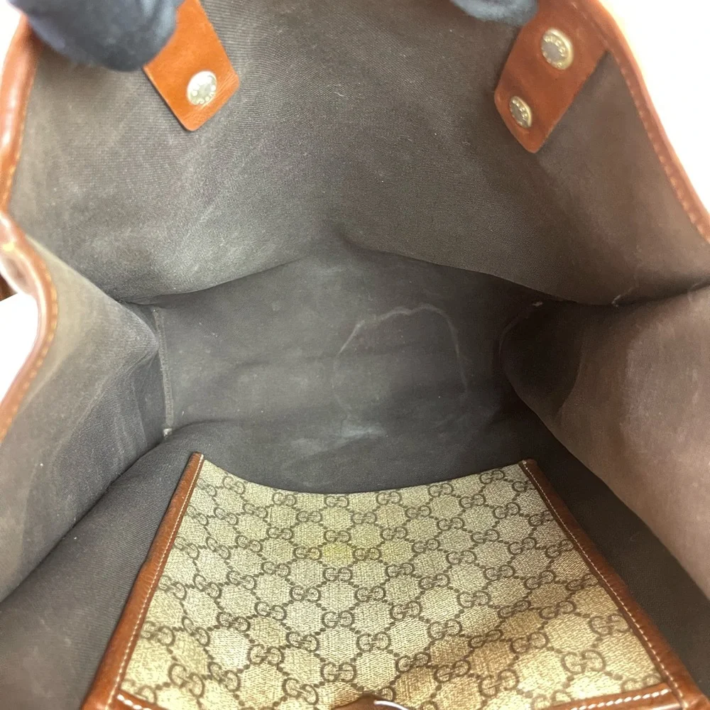 Gucci GG Logo Printed Totes Shoulder Bag - Picture 14 of 16
